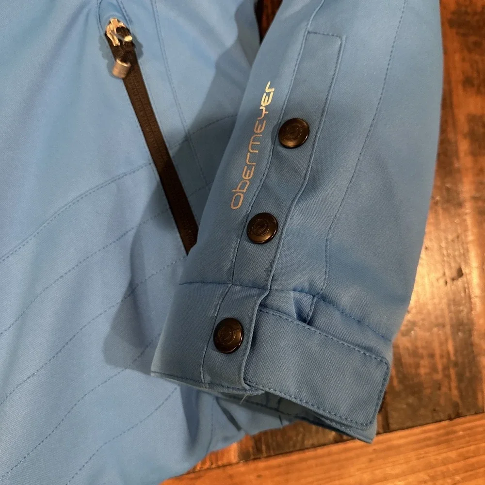 Obermeyer Blue Dupont Comformax Removable Hood Ski Jacket Womens Size 6‎